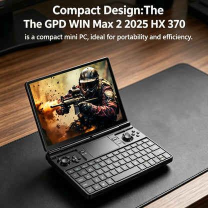 GPD WIN Max 2 2025 – AMD AI 9 HX 370, 64GB RAM, 2TB SSD, 10.1" Handheld Gaming PC