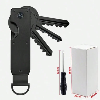 Aluminum Alloy Key Organizer – Compact EDC Keychain