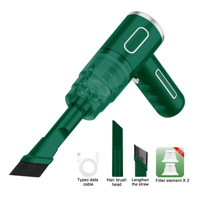 Portable R.E.D. Shopping handheld wireless car vacuum cleaner with HEPA filter and 2000mAh battery for quick cleaning.
