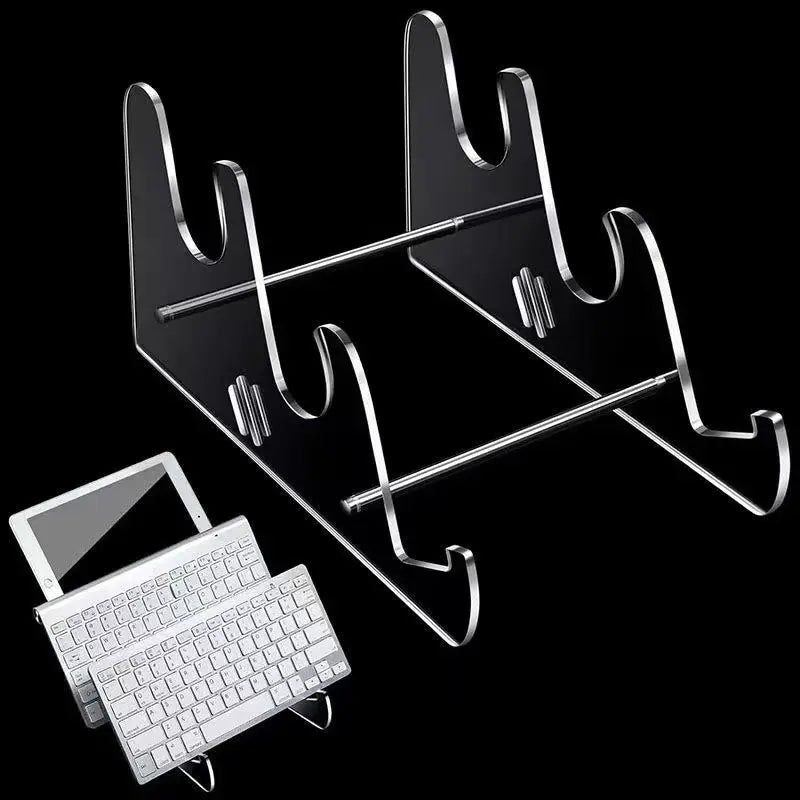 Transparent Acrylic Keyboard Display Stand – Layered Rack Holder for Mechanical Keyboards