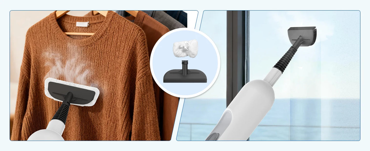 INSE F2 Steam Mop 6-in-1 – High Temp Steam Cleaner for Hard Floors & Carpet