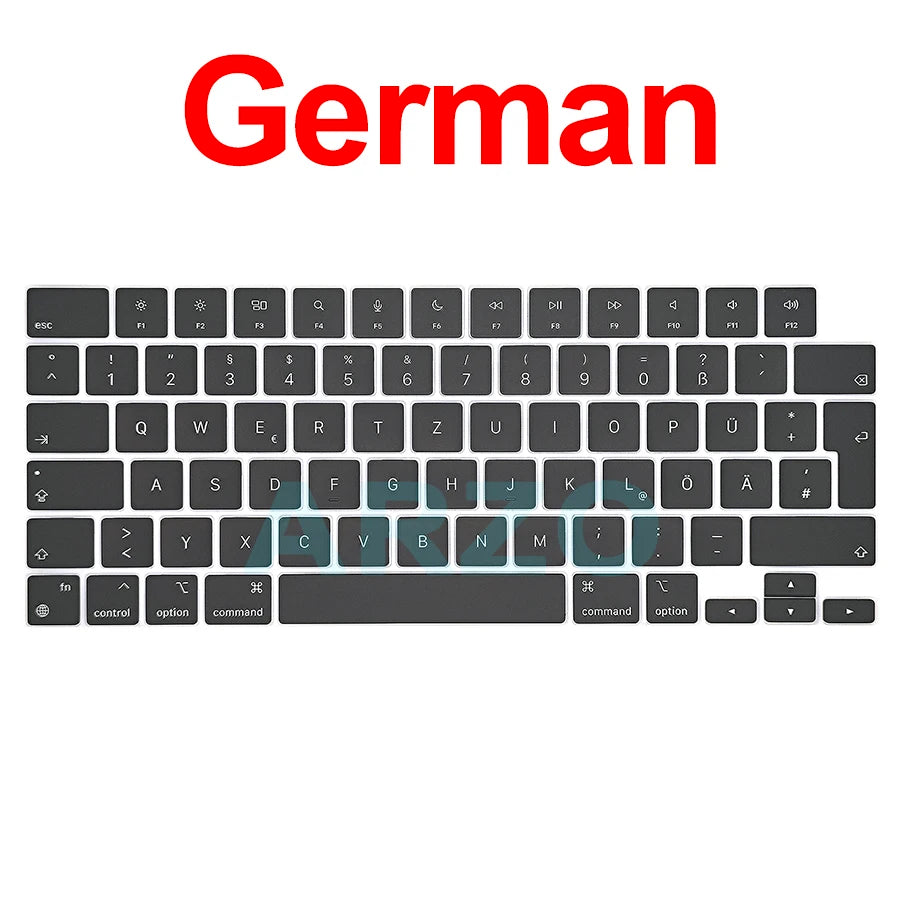 MacBook Pro Air Keycap Replacement Set M1 M2 M3 — 13" 14" 16" Keyboard Repair (A2442 A2485 A2779 A2780 A2681 A2941)