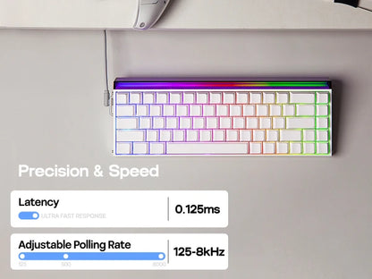 AULA Hero68 HE Magnetic Gaming Keyboard – 65% ANSI, Wired, Hall Effect Switches