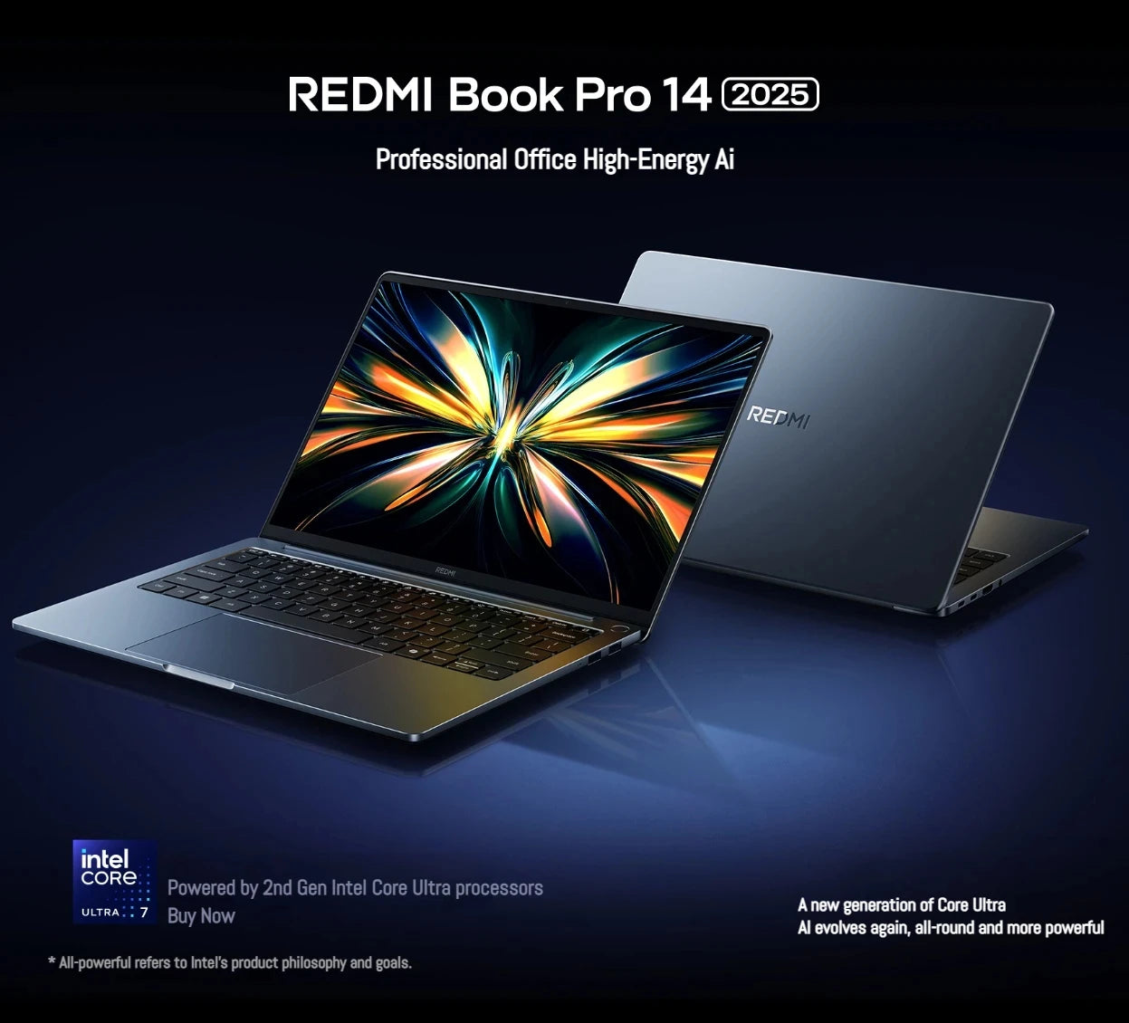Xiaomi Redmi Book Pro 14 2025 – Intel Ultra 7/5, 32GB, 2.8K 120Hz, Arc Graphics