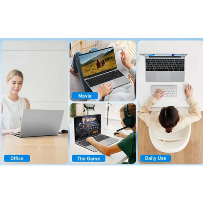 14.1" Portable Laptop – Intel Core i7-9850H or Atom A3950, 12GB RAM, up to 2TB SSD, Windows 11 Pro | Office & Study