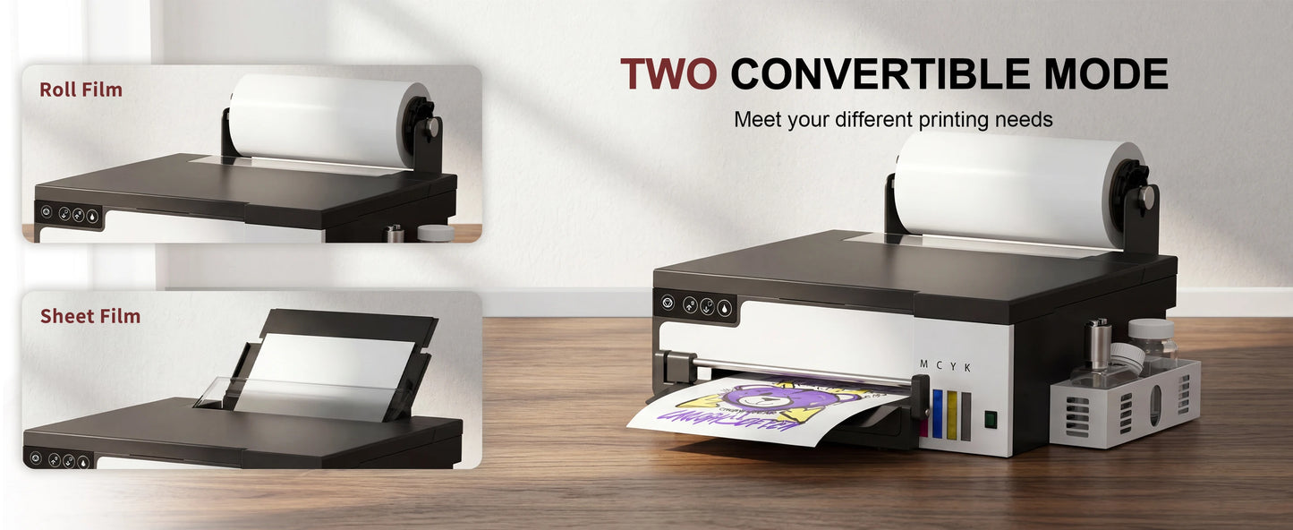 A4/A3 DTF Printer with DTF Oven – XP600, Direct to Film for T-Shirts & Clothes