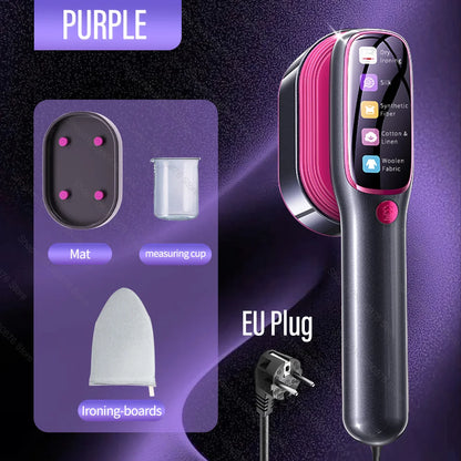Mini Portable Steam Iron – Handheld Garment Steamer, Wet & Dry, Foldable | EU Plug | CENRR