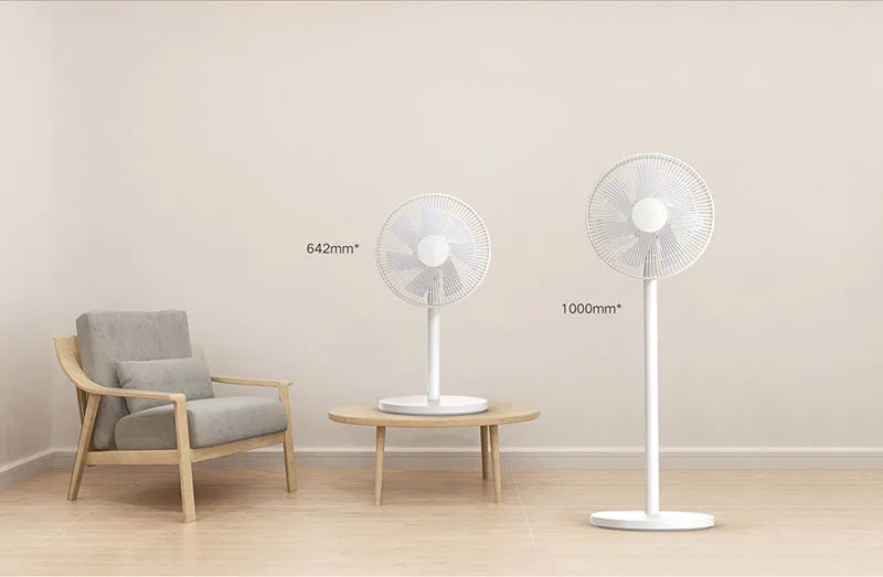 Xiaomi MIJIA Floor Fan — 7 Blade, 90° Wide-Angle Oscillation, Mi Home APP Control, Wired
