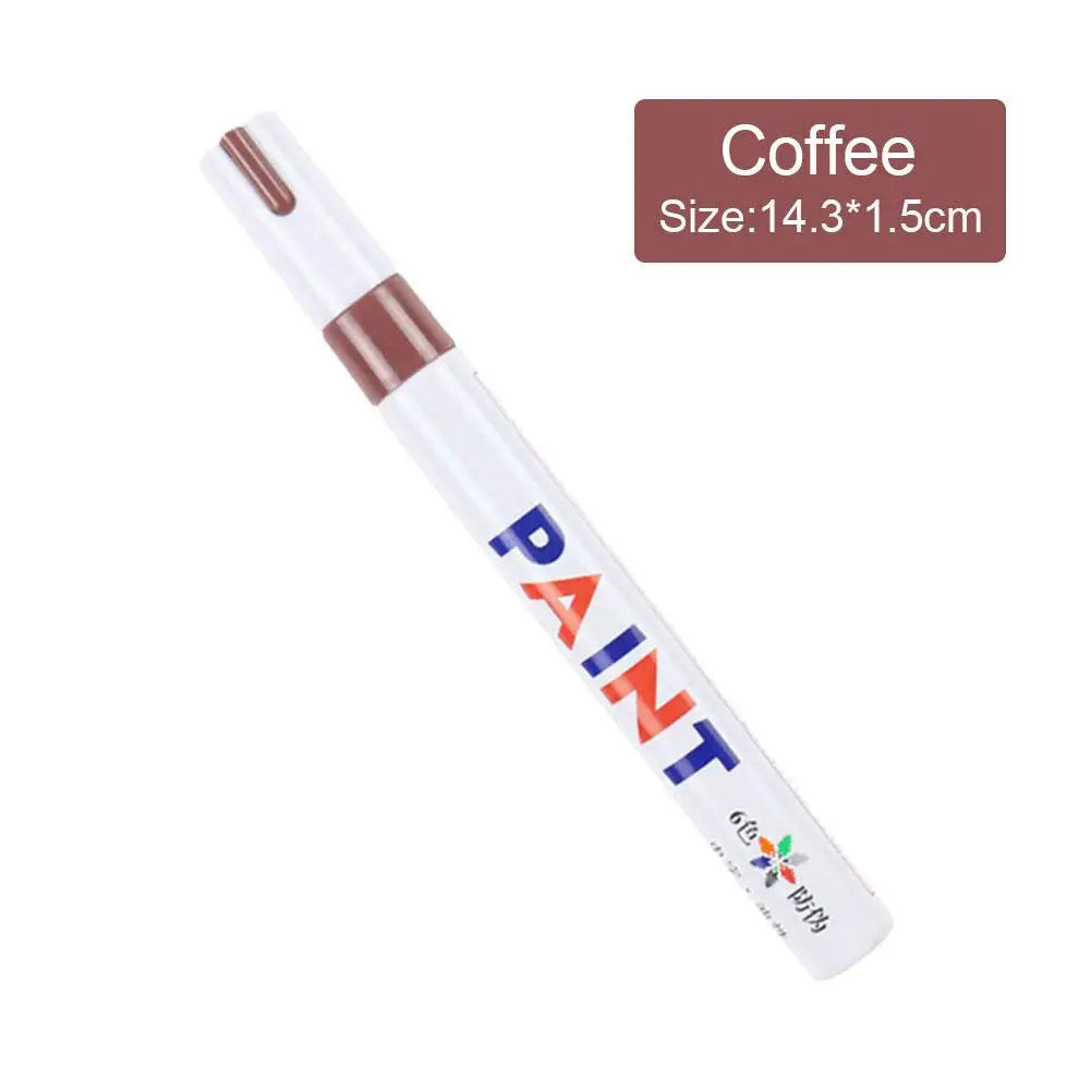 White Tyre Paint Pen Set | Waterproof Oil-Based Quick Dry Permanent Marker for Car Tyres (3pcs)