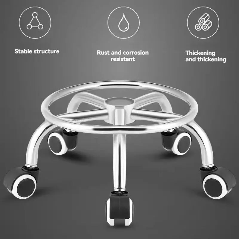 R.E.D. Shopping universal wheel stool with wheels, small stool for children, ideal for household use and floor wiping.