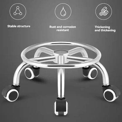 R.E.D. Shopping universal wheel stool with wheels, small stool for children, ideal for household use and floor wiping.