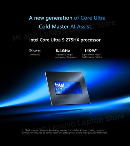 Lenovo Legion Y9000P 2025 – Intel Ultra 9 275HX, RTX 5060/5070, 32GB DDR5, 1TB, 16" 2.5K 240Hz OLED