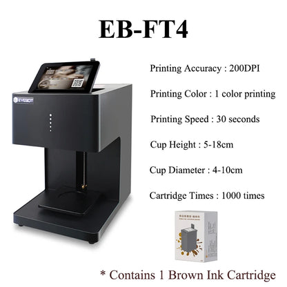 EVEBOT Coffee & Drink Printer – Latte Art Machine