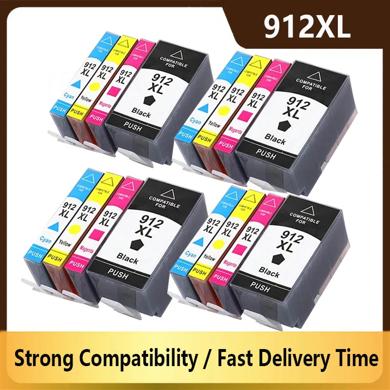 HP 912 / 912XL Ink Cartridge – For OfficeJet 8010 8012 8020 8022 8023 8024 8025 8026 8028 Series