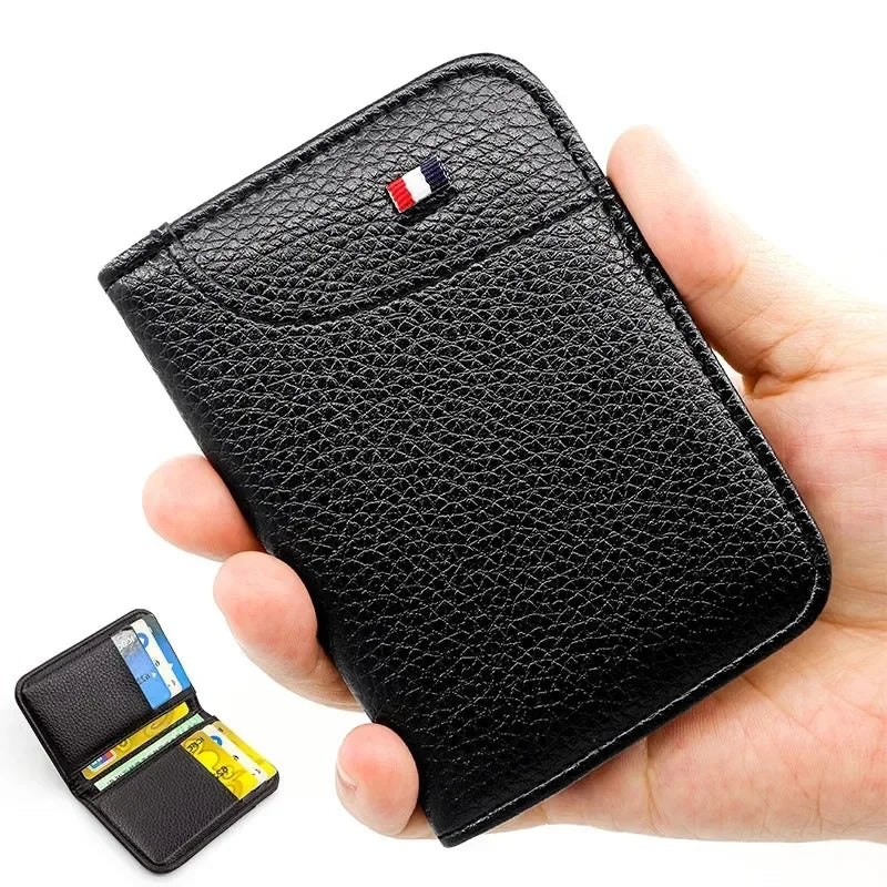 LISM Ultra-Slim PU Leather Credit Card Holder Wallet