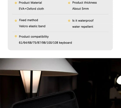 EVA Hard Shell Keyboard Bag – Fits 61% to Full-Size