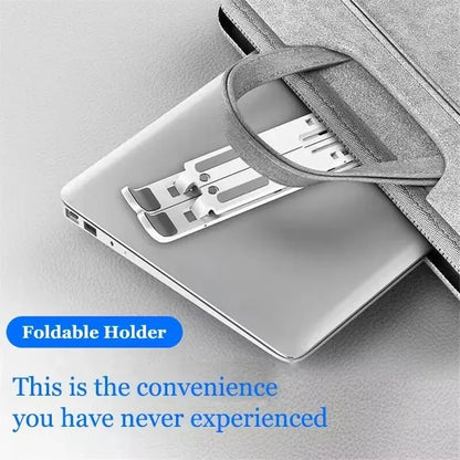 Aluminum Alloy Foldable Laptop Stand – Adjustable, Non-Slip, Portable | MacBook & Tablet Holder