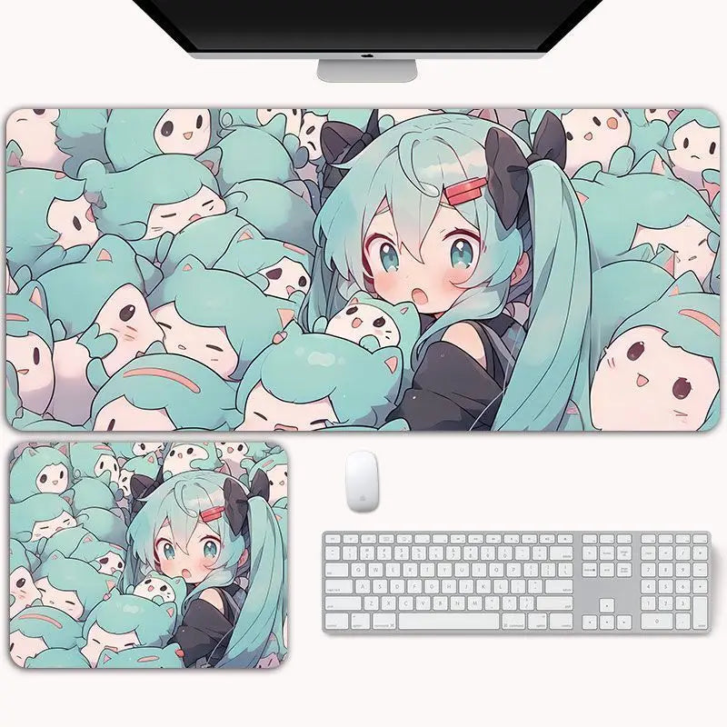 Hatsune Miku XXL Gaming Desk Mat – Anime Mouse Pad, Non-Slip