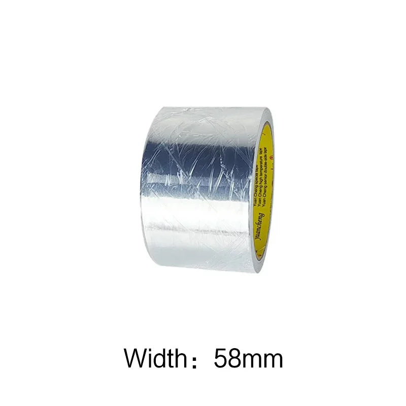 High-Temp Aluminum Foil Tape – Heat Insulation & Pipe Repair (3–5 Rolls)