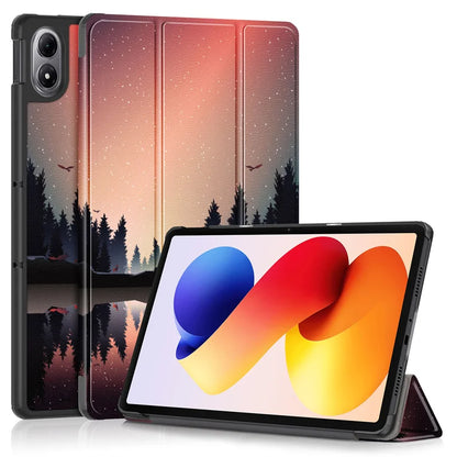 Fashion Print Magnetic Smart Stand PU Leather Case for Xiaomi Poco Pad M1 12.1" 2025