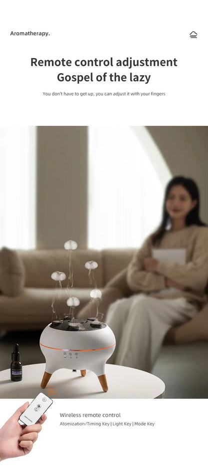 Jellyfish Aroma Humidifier & Aromatherapy Diffuser – Ultrasonic Essential Oil Mist with Remote Control