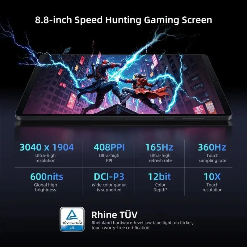 Lenovo Legion Y700 4th Gen | Snapdragon 8 Elite | 8.8" 165Hz | 7600mAh | 68W | Gaming Tablet 2025