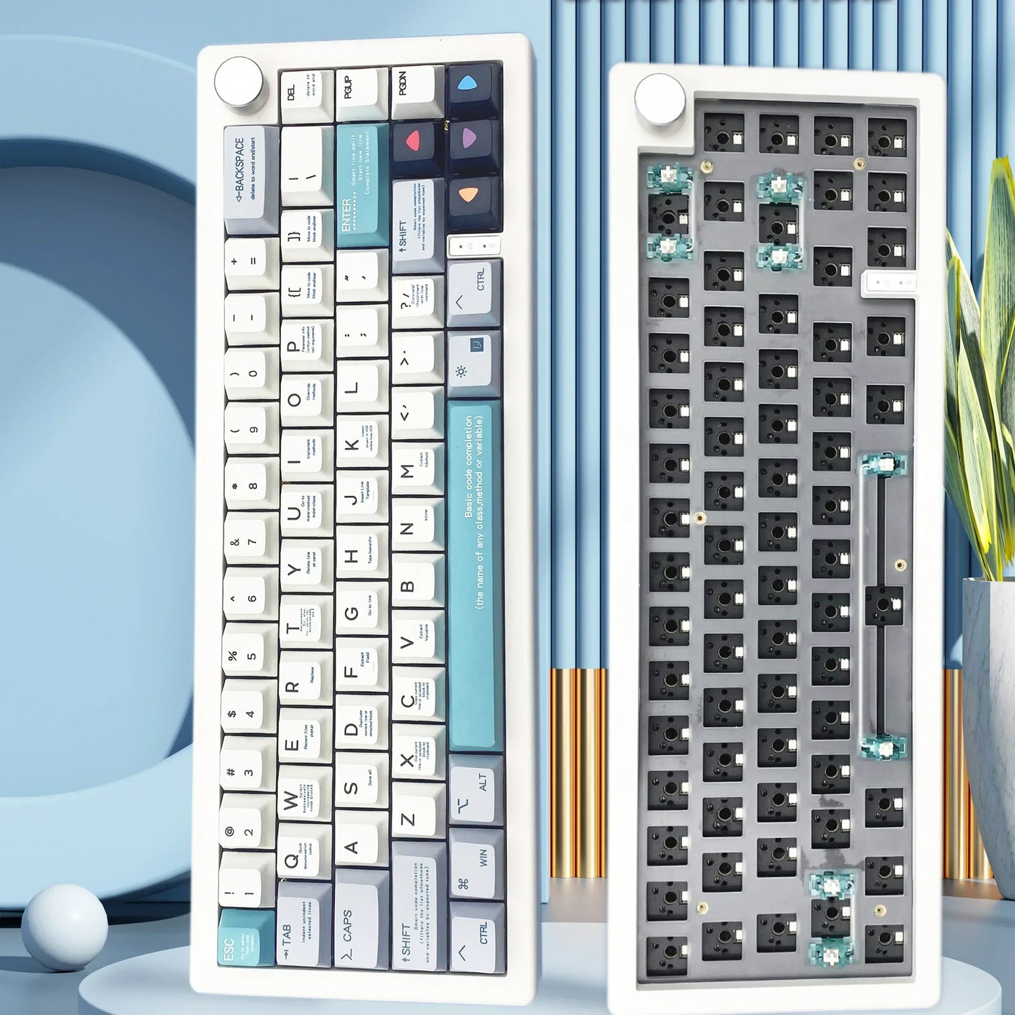 GMK67 Wireless Mechanical Keyboard Kit – 63 Keys, Bluetooth 5.0 / 2.4G / Wired, RGB Hot-Swap | Gaming & Custom Build