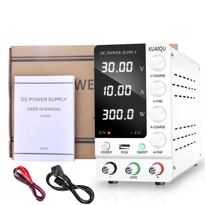 KUAIQU Adjustable DC Lab Bench Power Supply (30V–120V)