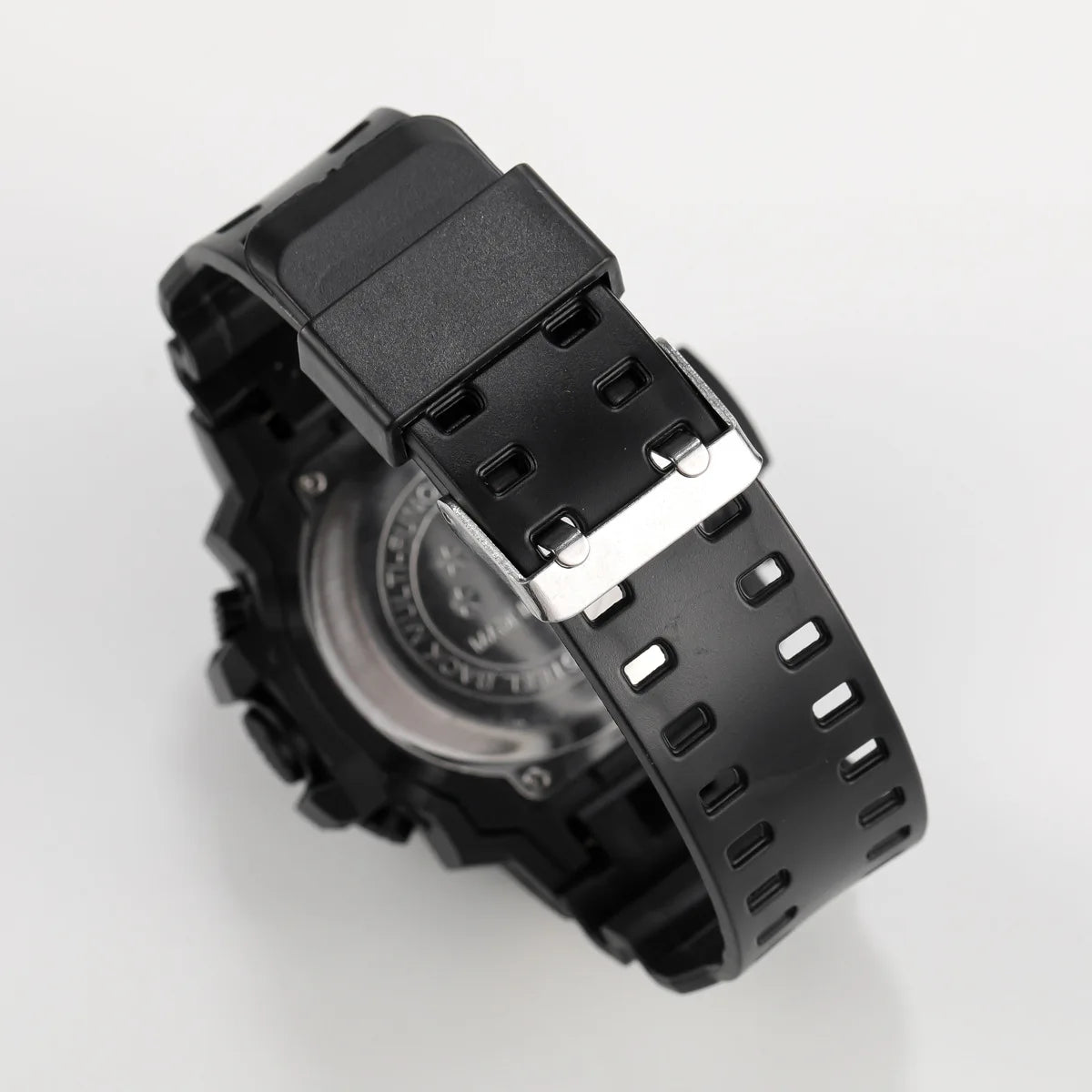 Men's sports electronic wristwatch with large dial, waterproof design, luminous display, and alarm from R.E.D. Shopping