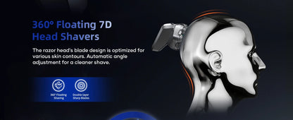 Kensen S32 7D Electric Head Shaver for Men – 8100/8500RPM, IPX6, USB-C, Magnetic Head, 120min