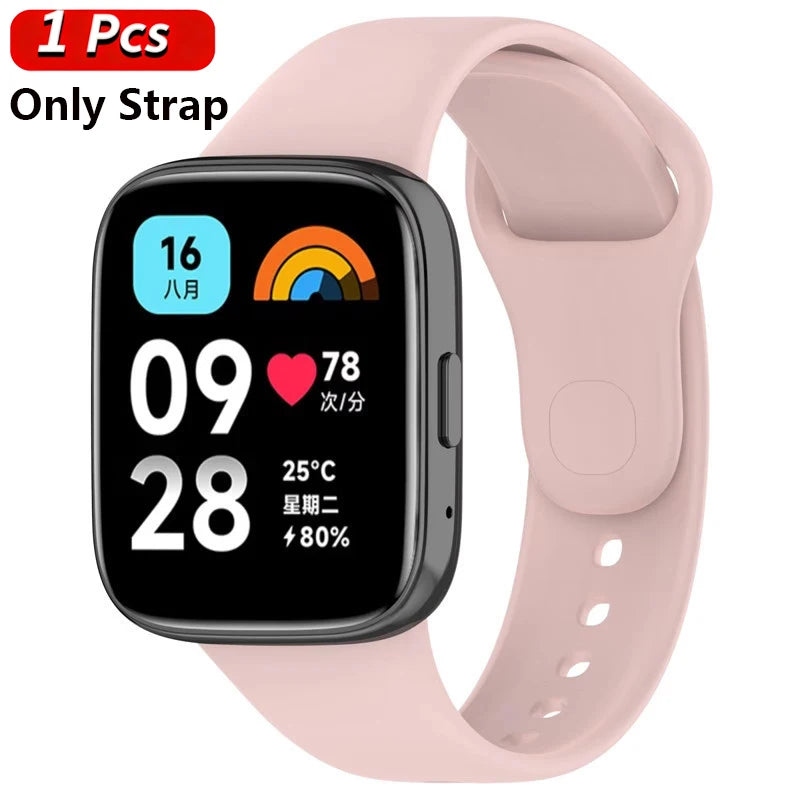 Silicone Strap & Case for Xiaomi Redmi Watch 3 / Active / Lite | Sport Band