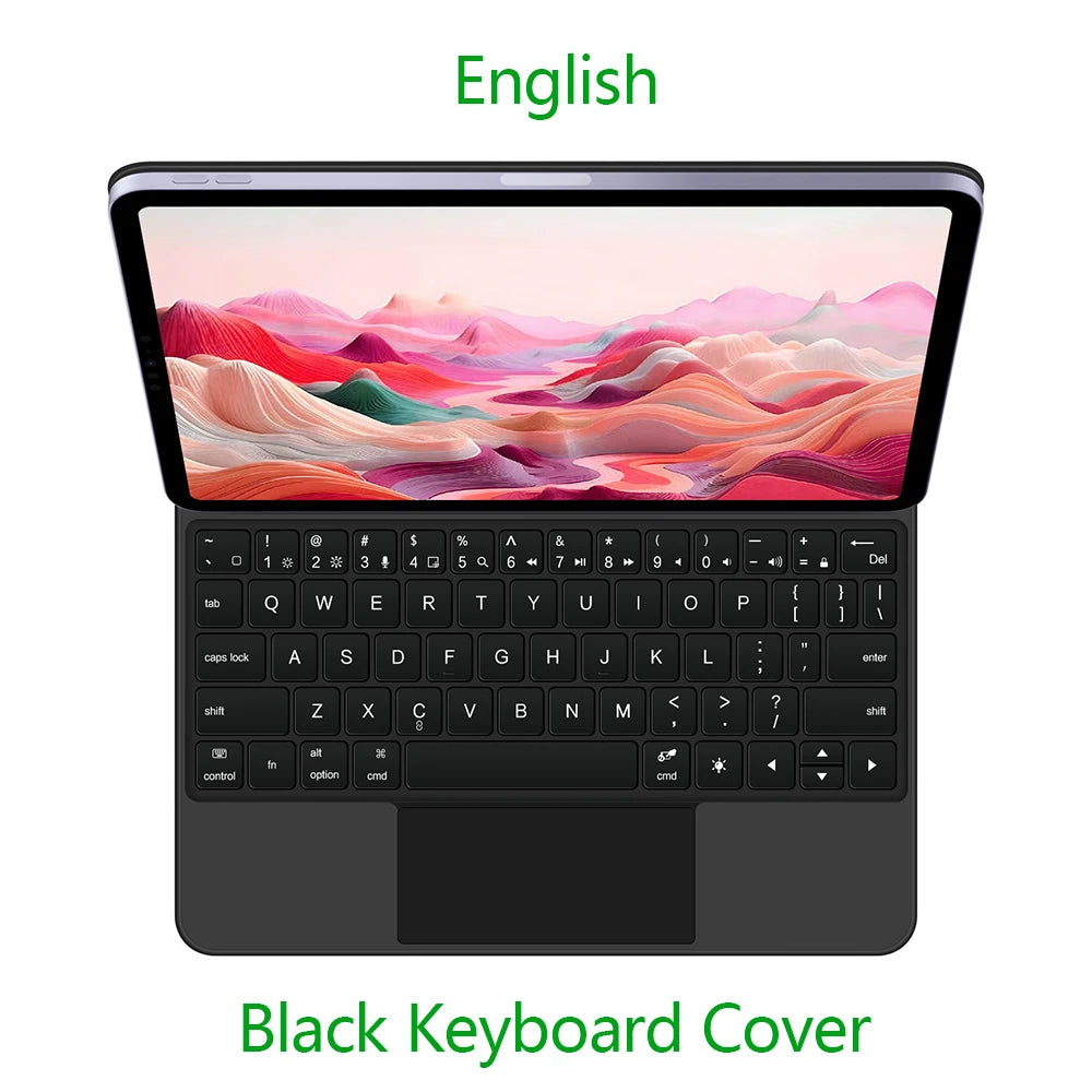 Backlit Magic Keyboard Case for iPad Air 11" M2/M3/M4 2024-2026 – Multi-touch, Smart Folio