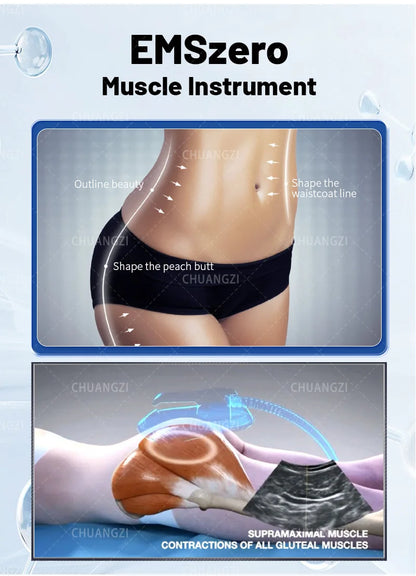 EMS Mini 200Hz Body Sculpting Machine – RF + Muscle Stimulation, Fat Burning, Electromagnetic Slimming