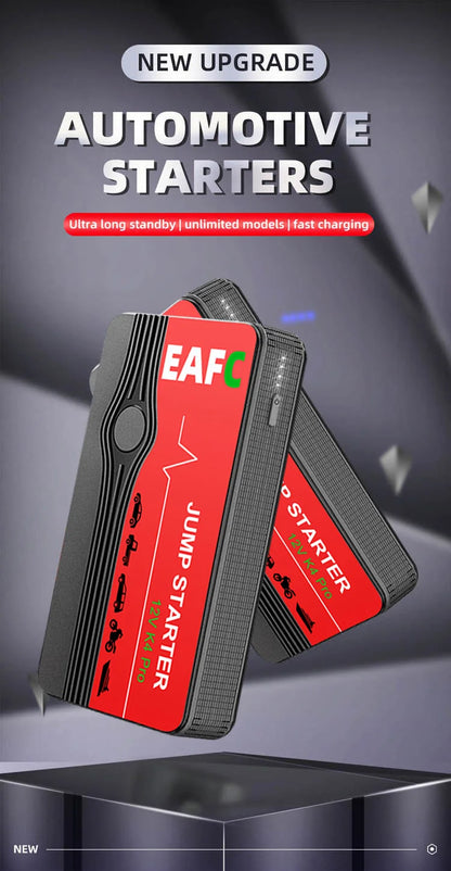 Car Jump Starter 600A-2000A | 12V Portable Battery Booster & Power Bank for Emergency Start (EAFC)