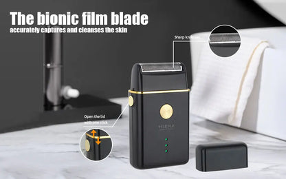 HIENA PRO Cordless Hair Clipper Set | Professional Barber Kit, Electric Foil Shaver & Beard Trimmer Combo
