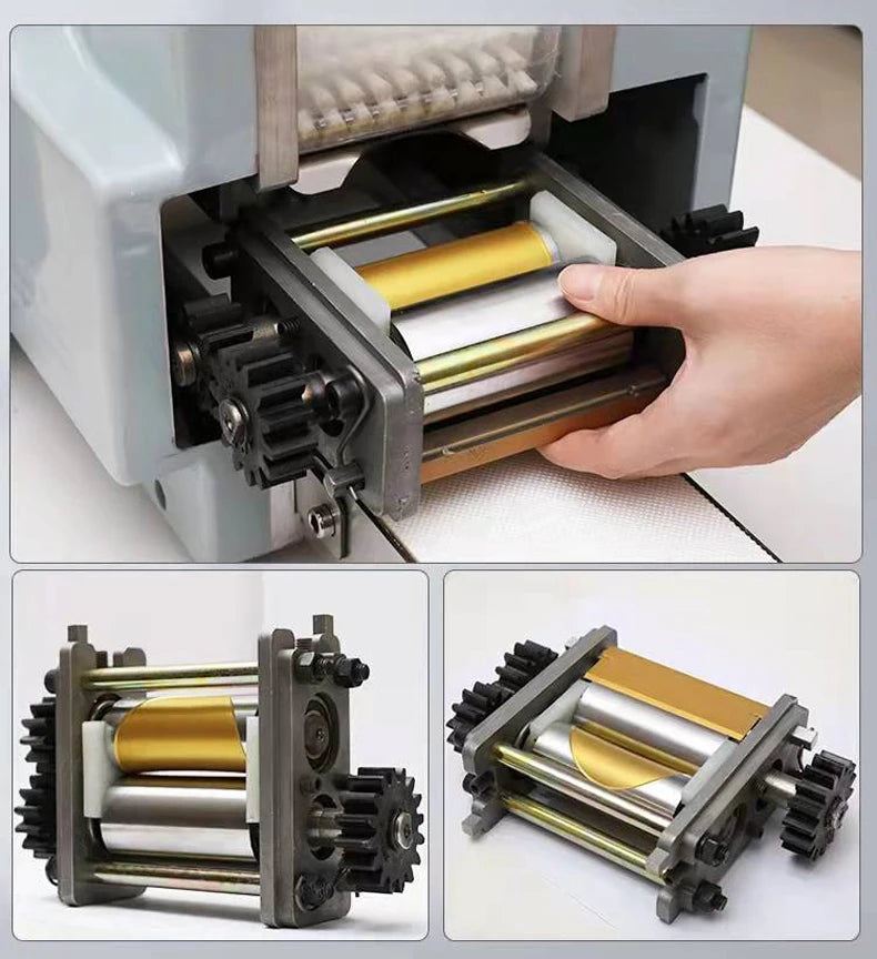 Electric Dumpling Wrapper Machine – 110V/220V, Round & Square Wonton Skin Maker, Commercial
