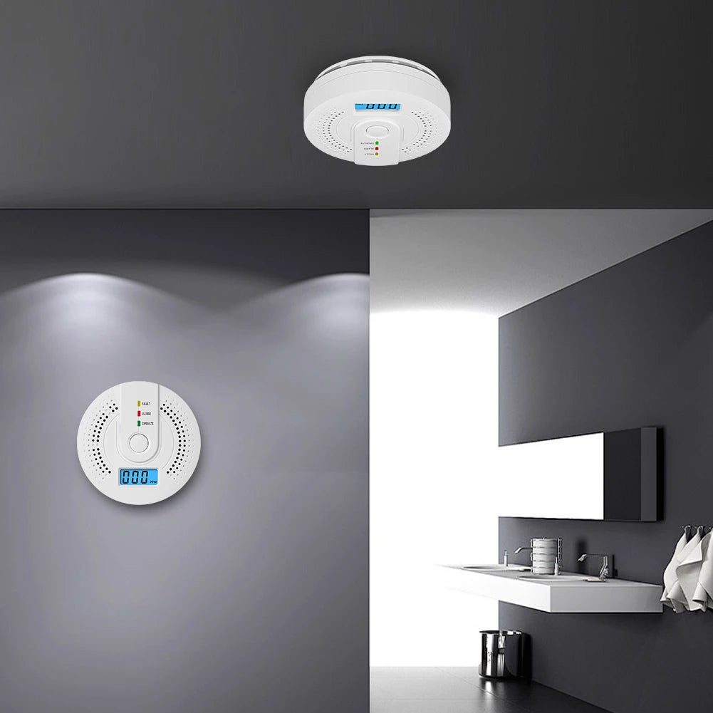 Digital Carbon Monoxide Detector – Sound Warning Battery Powered CO Gas Alarm