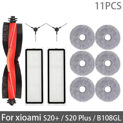 Xiaomi Robot Vacuum S20+ / B108GL / B108CN / B113CN Spare Parts – Brush, Filter & Mop