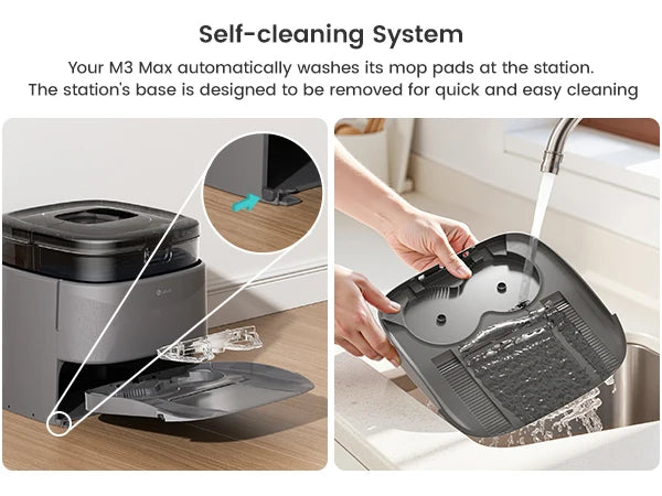 Lefant M3 Max Robot Vacuum & Mop – 20,000PA Suction, Anti-Tangle, Dual Spinning Mop, Auto Mop Washing | US/Mexico