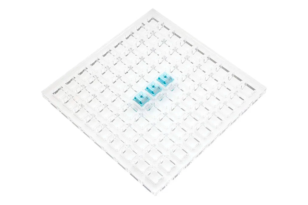 Acrylic Switch Tester 9x9 – Clear Housing, Cherry, TTC, Kailh, Outemu, HMX RGB Switches
