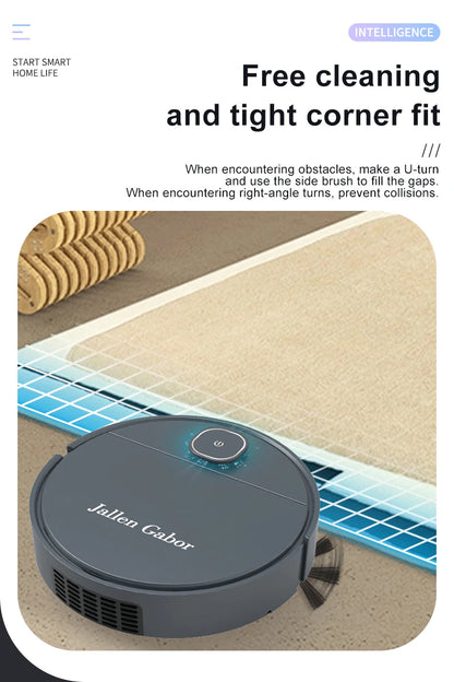 R.E.D. Shopping 3-in-1 smart sweeping robot vacuum cleaner for home, compact wireless robot with sweeping and vacuuming features.