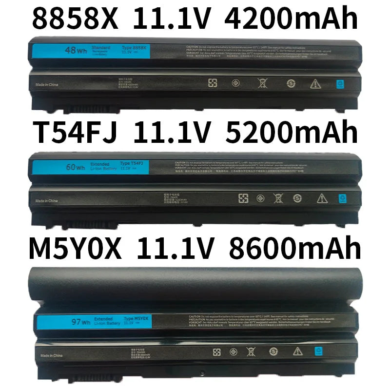Dell Latitude/Inspiron Laptop Battery — T54FJ/8858X/M5Y0X, E5420/E5520/E6420/E6430/14R/17R