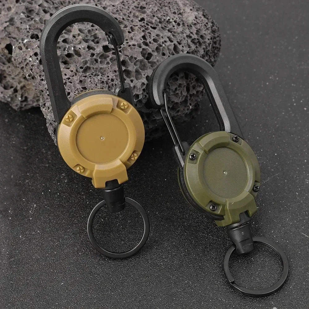 Heavy Duty Retractable ID Badge Reel with Carabiner