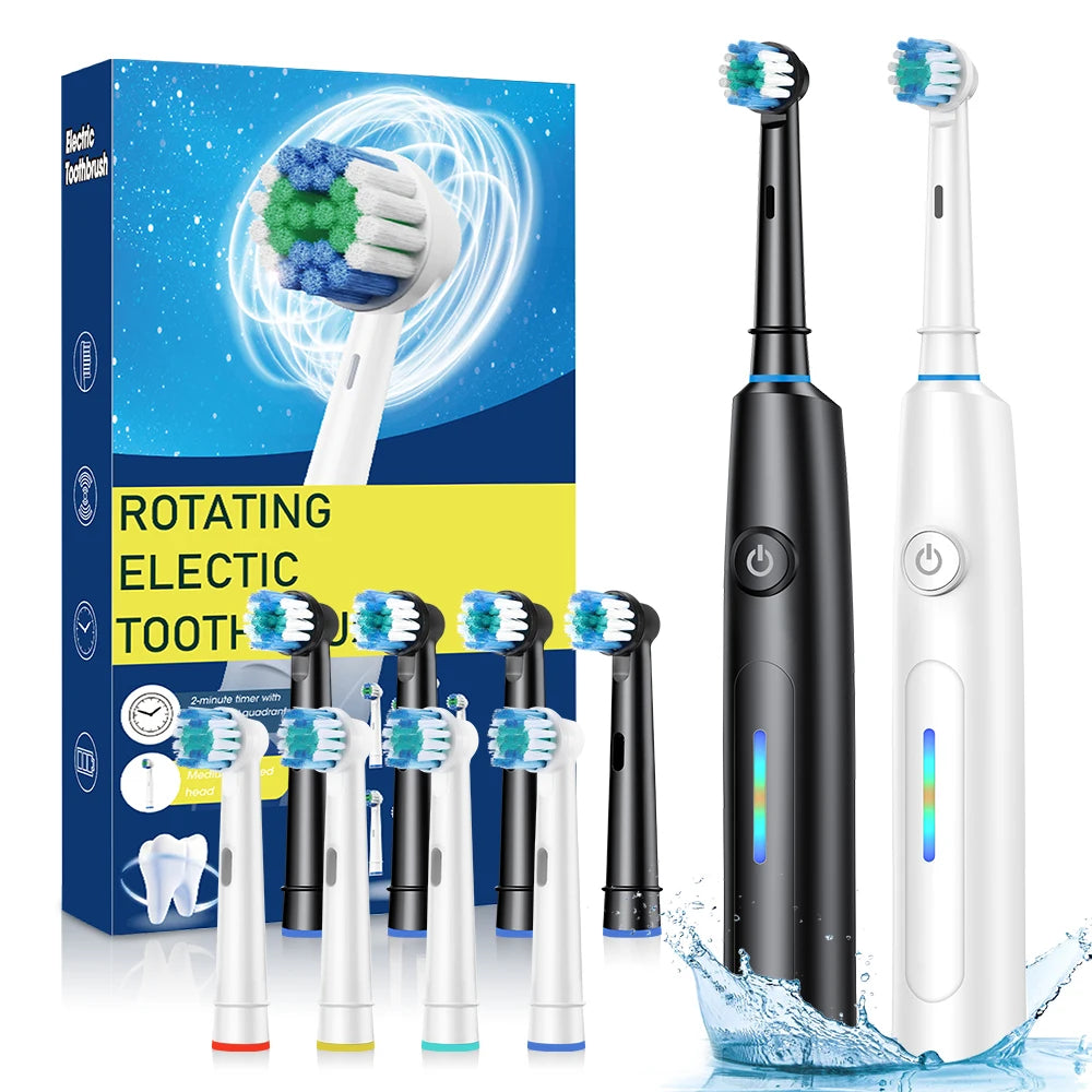 Sonic Rechargeable Electric Toothbrush – 5 Modes, 4 Brush Heads, Waterproof