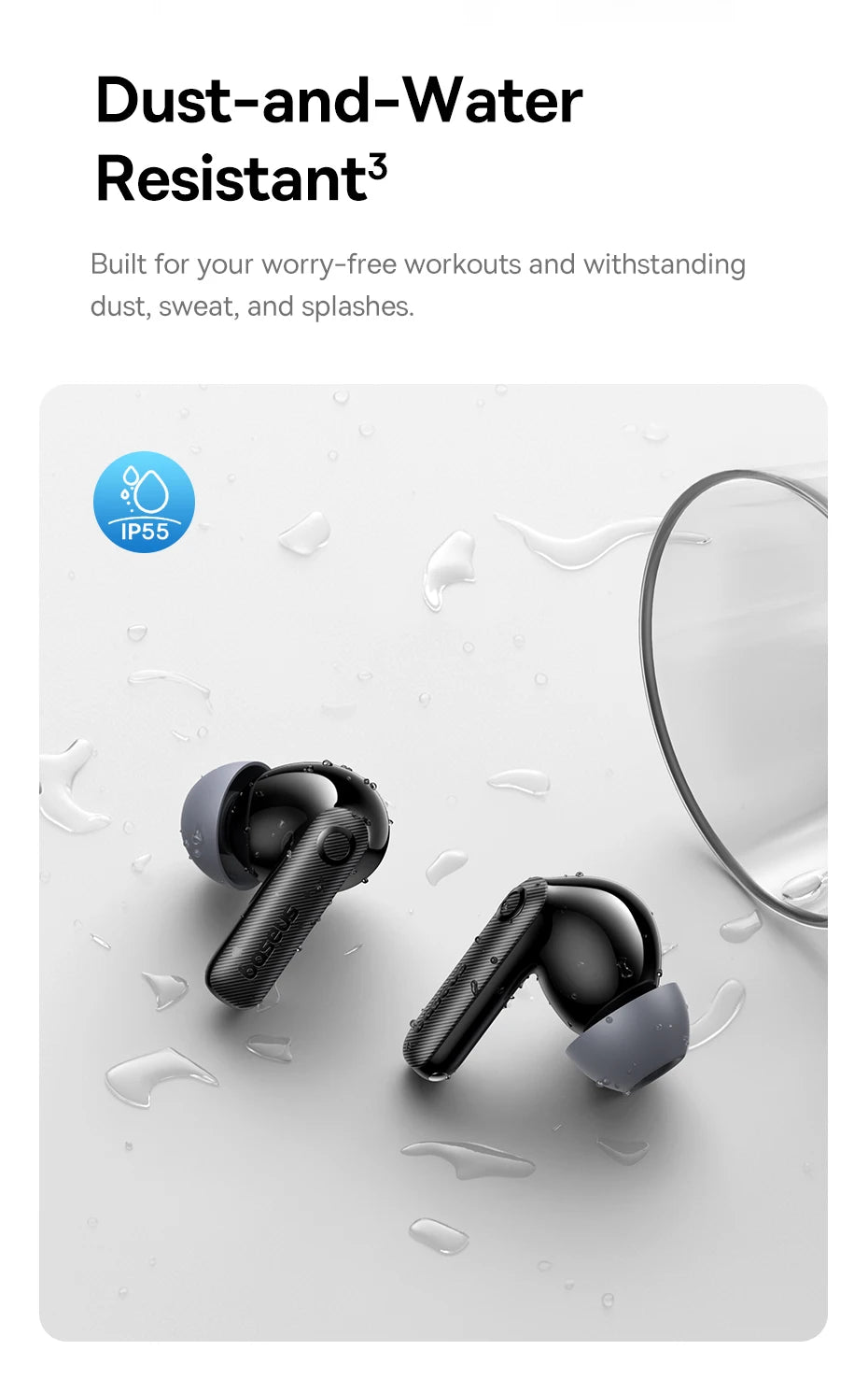 Baseus EP10 Pro ANC TWS Earbuds – 50dB, LDAC, Bluetooth 6.0, 6 Mics, Hi-Res, IP55