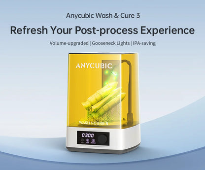 ANYCUBIC Wash & Cure 3 AE – 2-in-1 Resin Cleaning & Curing Machine for Mars / Photon / Mono 4 / LCD / SLA / DLP