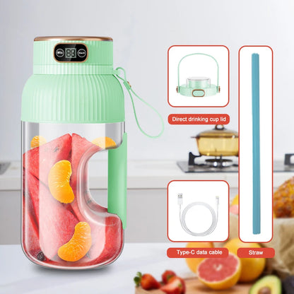 1000ML Portable USB Juicer Blender – Citrus Smoothie Cup for Travel & Home