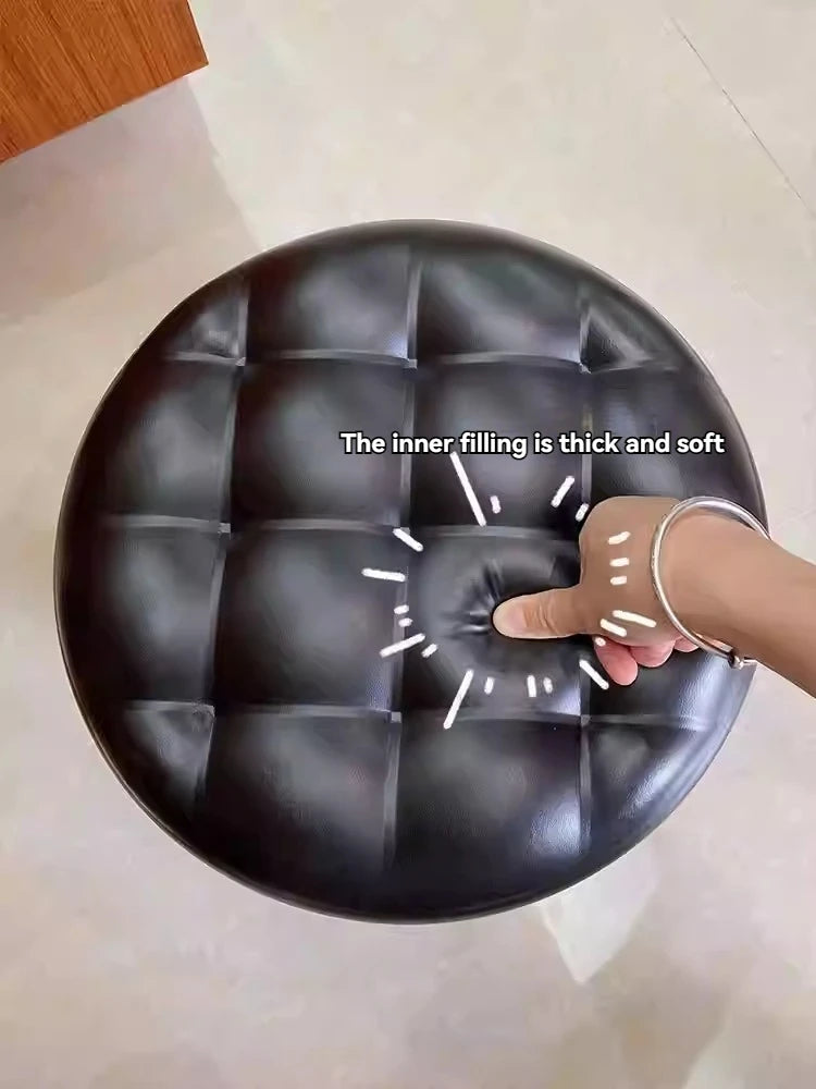 R.E.D. Shopping universal wheel stool with small size and wheels, ideal for home, children’s learning to walk, and floor cleaning.