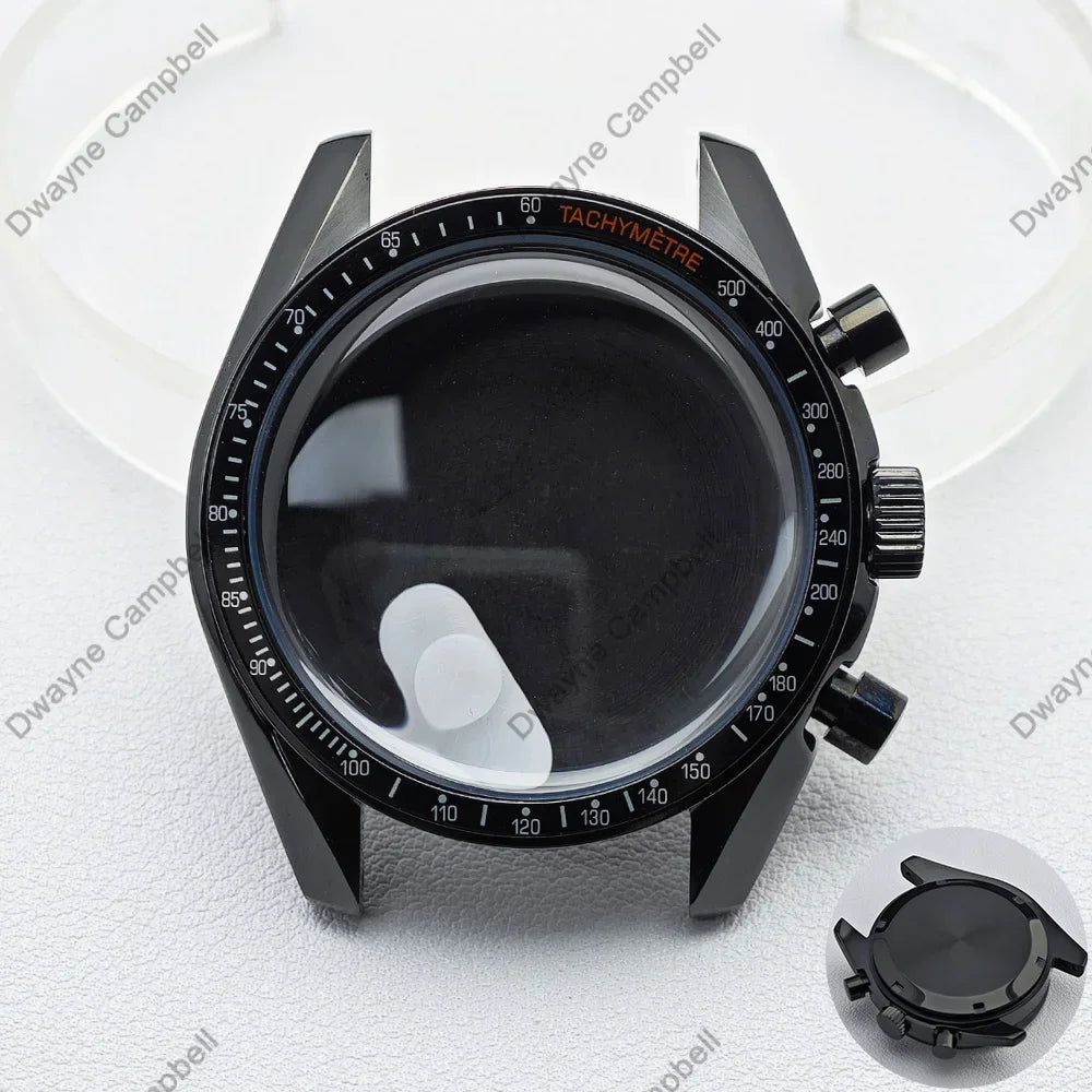 39.7mm Men's Watch Case for VK63 Movement – Metal Case with 20mm Strap Fit & Watch Box