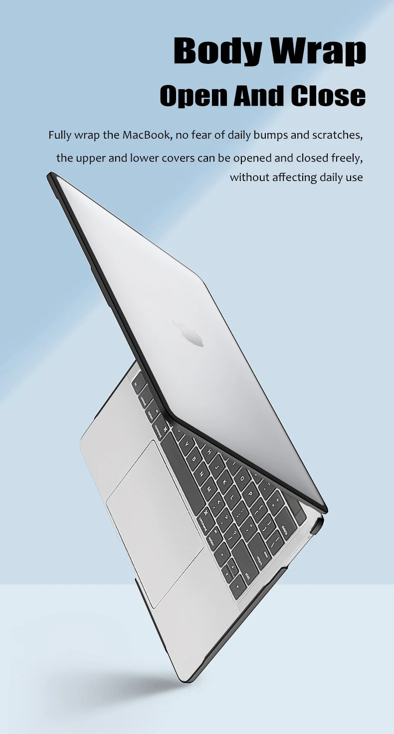 MacBook Case Air 13/15, Pro 13/14/16 | M1-M5 2024-2026 | Hard Shell Cover